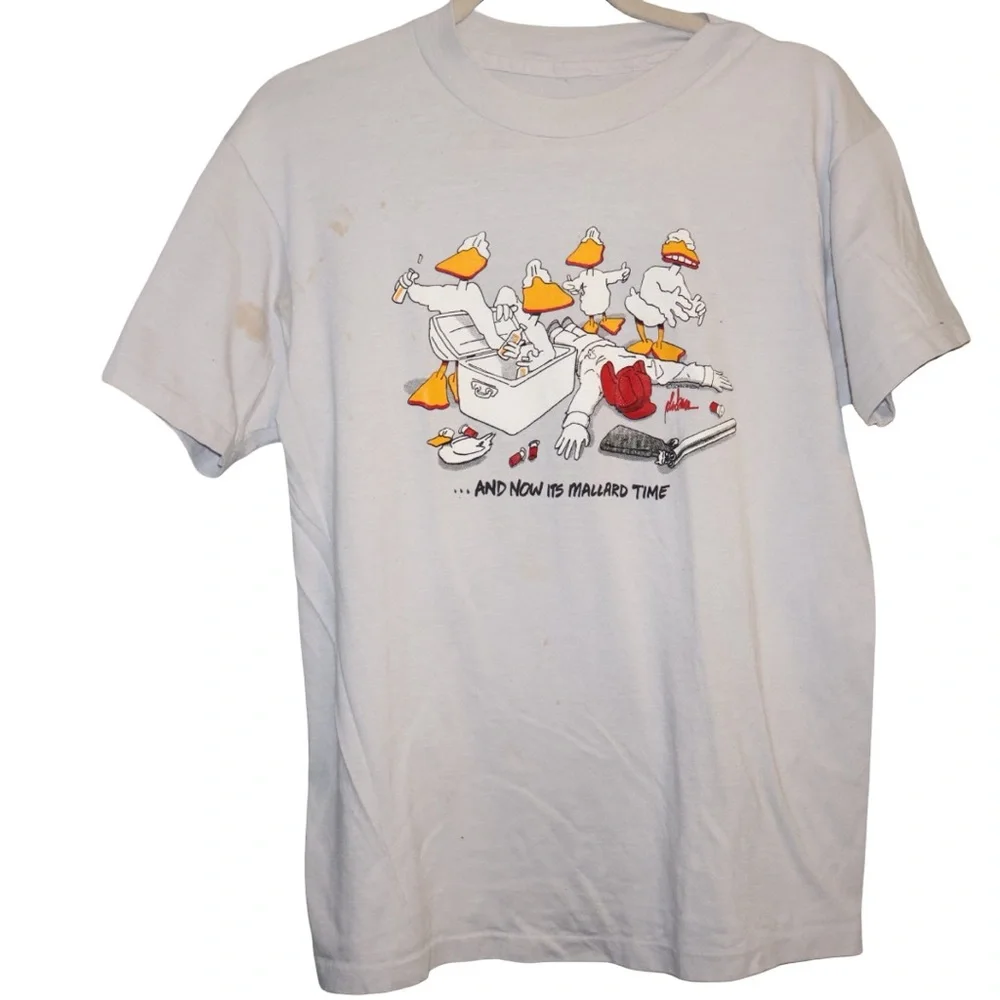Vintage 90s John Baron single stitch graphic‎ tshirt. Size L.